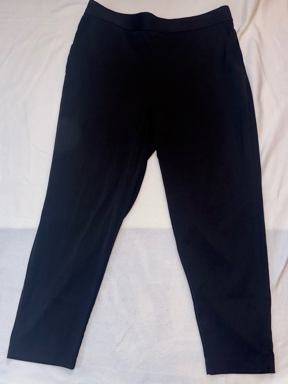 Max Studio Black Tapered Ankle Pants Pull On Elastic Waist Plus Size 1X
